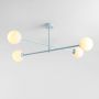 Aldex Pinne 1080PLL29 lampa podsufitowa 4x10 W niebieska zdj.3