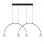 Altavola Design Tiffany LA059CL2black lampa wisząca 4x3 W czarna zdj.1