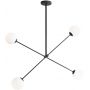 Aldex Ohio 1081PLL1 lampa podsufitowa 4x10 W czarna zdj.1