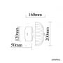 Altavola Design Vitrum LA104CW lampa podsufitowa 1x7.2 W czarna zdj.2