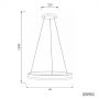 Altavola Design Billions LA091P80up4kblack lampa wisząca 1x48 W czarna zdj.2