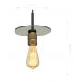 Altavola Design Techno Loft LA017Pgold lampa wisząca 1x60 W złota zdj.2