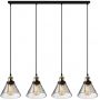 Altavola Design New York Loft LA034CL4smoky lampa wisząca 4x40 W mosiądz-przydymiona zdj.2