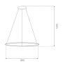Altavola Design Led Shape LA073CO80in3ksilver lampa wisząca 1x30 W srebrna zdj.2