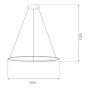 Altavola Design Led Shape LA073P100in3ksilverdimm lampa wisząca 1x38 W srebrna zdj.2