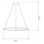 Altavola Design Led Shape LA073P100in3ksilver lampa wisząca 1x38 W srebrna zdj.2
