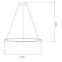 Altavola Design Led Shape LA073P100in4ksilverDali lampa wisząca 1x38 W srebrna zdj.2