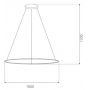 Altavola Design Led Shape LA073P100in4ksilver lampa wisząca 1x38 W srebrna zdj.2