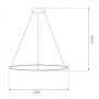 Altavola Design Led Shape LA073P120in4ksilverDali lampa wisząca 1x45 W srebrna zdj.2
