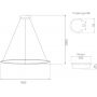 Altavola Design Ledowe Okręgi LA073P150in2700kgolddimm lampa wisząca 1x57 W złota zdj.2