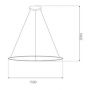 Altavola Design Led Shape LA073P150in3ksilver lampa wisząca 1x57 W srebrna zdj.2