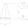 Altavola Design Ledowe Okręgi LA073P60in2700Kgolddimm lampa wisząca 1x23 W złota zdj.2