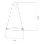 Altavola Design Led Shape LA073P60in4ksilverDali lampa wisząca 1x60 W srebrna zdj.2