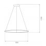 Altavola Design Led Shape LA073P80in3ksilverDali lampa wisząca 1x48 W srebrna zdj.2