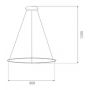 Altavola Design Led Shape LA073P80in3ksilver lampa wisząca 1x30 W srebrna zdj.2
