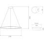Altavola Design Ledowe Okręgi LA073P120in3kgold lampa wisząca 1x45 W złota zdj.2