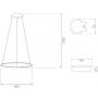 Altavola Design Led Shape LA073P40in3kgoldDali lampa wisząca 1x15 W złota zdj.2