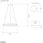 Altavola Design Ledowe Okręgi LA073P60in3kgolddimm lampa wisząca 1x23 W złota zdj.2