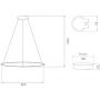 Altavola Design Ledowe Okręgi LA073P80in4kgold lampa wisząca 1x30 W złota zdj.2