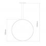 Altavola Design Led Shape LA073X100in3ksilverdimm lampa wisząca 1x38 W srebrna zdj.2