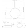 Altavola Design Ledowe Okręgi LA073X40in3kblack22W lampa wisząca 1x22 W czarna zdj.2