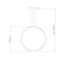 Altavola Design Led Shape LA073X40in3ksilverDali lampa wisząca 1x15 W srebrna zdj.2