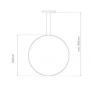 Altavola Design Led Shape LA073X60in3ksilverDali lampa wisząca 1x23 W srebrna zdj.2