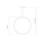 Altavola Design Led Shape LA073X60in3ksilverdimm lampa wisząca 1x23 W srebrna zdj.2