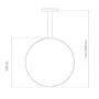 Altavola Design Led Shape LA073X60in3ksilver lampa wisząca 1x23 W srebrna zdj.2