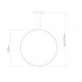 Altavola Design Led Shape LA073X80in3ksilverdimm lampa wisząca 1x30 W srebrna zdj.2