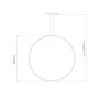 Altavola Design Led Shape LA073X80in4ksilverDali lampa wisząca 1x30 W srebrna zdj.2