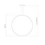 Altavola Design Led Shape LA073X80in4ksilverdimm lampa wisząca 1x30 W srebrna zdj.2