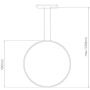 Altavola Design Ledowe Okręgi LA073X40in3kgoldDali lampa wisząca 1x15 W złota zdj.2