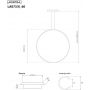Altavola Design Ledowe Okręgi LA073X60in3kgoldDali lampa wisząca 1x23 W złota zdj.2