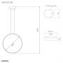 Altavola Design Linea LA087PX143403kgoldDali lampa wisząca 2x W złota zdj.2