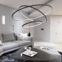 Altavola Design Ledowe Okręgi LA075P80in3kblack lampa wisząca 3x99 W czarny zdj.8