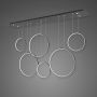 Altavola Design Ledowe Okręgi LA076P180in3kblack lampa wisząca 6x130 W czarny zdj.1