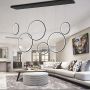 Altavola Design Ledowe Okręgi LA076P180in3kblack lampa wisząca 6x130 W czarny zdj.3
