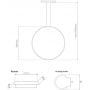 Altavola Design Ledowe Okręgi LA073X40in4kblack22W lampa wisząca 1x22 W czarna zdj.2