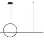 Altavola Design Linea LA087PX143403k30Wblack lampa wisząca 2x30 W czarna zdj.1