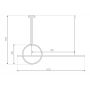 Altavola Design Led Shape LA087PX143403ksilverDali lampa wisząca 1x23 W srebrna zdj.2