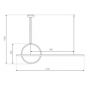 Altavola Design Led Shape LA087PX143403ksilverdimm lampa wisząca 1x23 W srebrna zdj.2