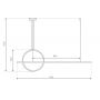 Altavola Design LA087PX143404ksilverDali lampa wisząca 1x68 W srebrna zdj.2