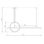 Altavola Design Led Shape LA087PX143404ksilverdimm lampa wisząca 1x23 W srebrna zdj.2