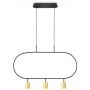 Altavola Design Luna LPL338GD lampa wisząca 3x3 W czarna-złota zdj.1