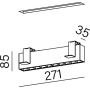 Aqform Rafter 30270L930WB0013 lampa do zabudowy 1x7.5 W czarna zdj.2