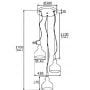 Argon Cruz 1462 lampa wisząca 4x7 W mosiądz zdj.2