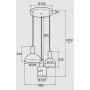 Argon Sines 1472 lampa wisząca 3x15 W czarna zdj.2