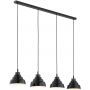 Argon Ventura 1858 lampa wisząca 4x15 W czarna-tytan zdj.1