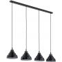 Argon Ventura 1858 lampa wisząca 4x15 W czarna-tytan zdj.4
